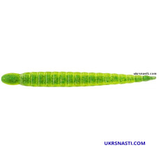 Силикон съедобный Keitech Custom Leech 3  424C Lime Chartreuse упаковка 10 штук